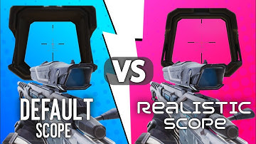 Realistic scope VS Default scope | call of duty mobile