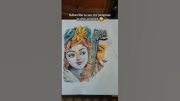 Wait for end 😍 Radhakrishna portrait ❤️