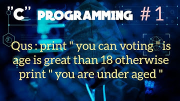 " C" programming for voting