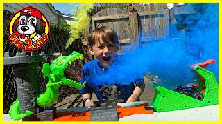 Monster Jam & Hot Wheels Monster Trucks HUGE OBSTACLE COURSE! (ft. LEGO Dam Breach)