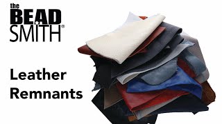 The Beadsmith Leather Remnants/ Scrap Leather/ Real Cow /Kudu Hide/ Various Sizes &amp; Colors per Bag