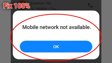 Mobile Network Not Available | How to Fix Mobile Network Not Available Error Problem On Xiaomi Redmi