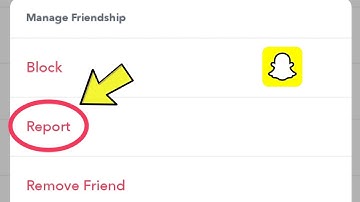 how to report someone in Snapchat account