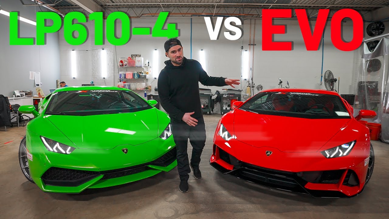 DIFFERENCES BETWEEN HURACAN EVO vs HURACAN LP6104