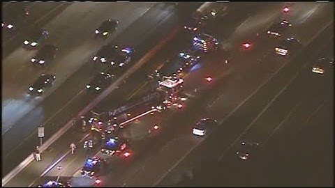 Raw Video: Chopper 5 Over Interstate 680 Crash In Danville