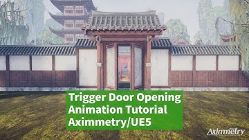Trigger Door Opening Animation Tutorial | Aximmetry /UE5