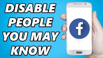 How to Disable People You May Know on Facebook! (Android/IOS)