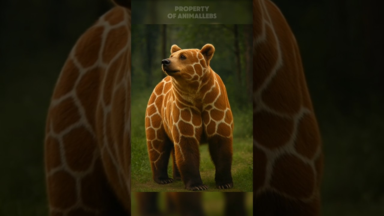 Hybrid Symphony: A Bear in a Giraffe's Skin 