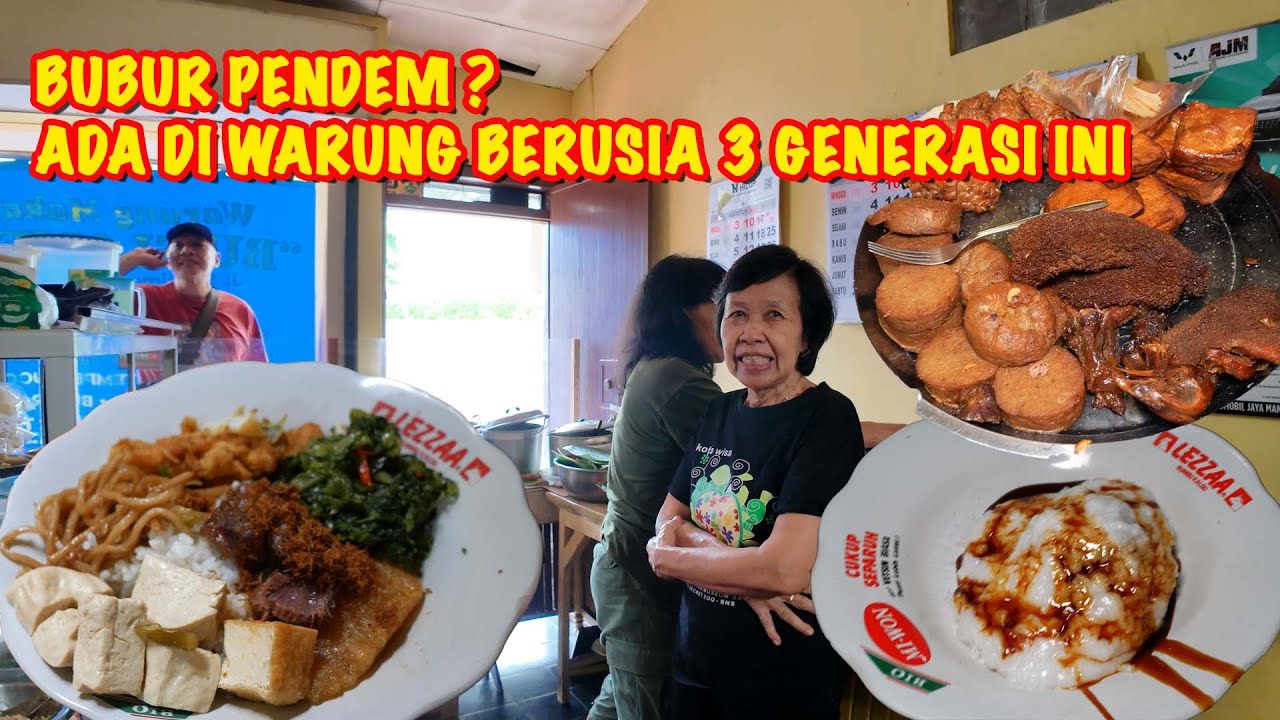 WARUNG BU SLAMET MAGELANG INI TERNYATA SUDAH BERJALAN SELAMA 3 GENERASI & DISINI ADA BUBUR PENDEM