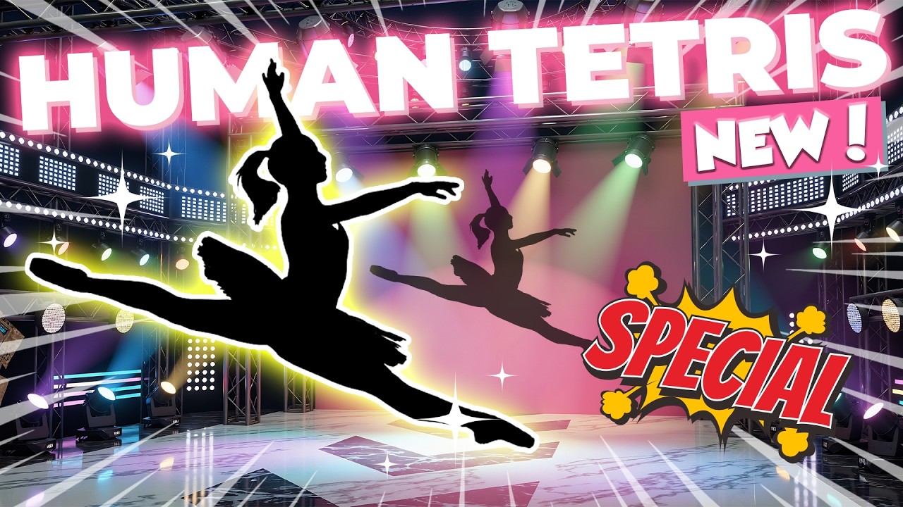 HUMAN TETRIS X BALLET Version | –222 kcal | Immersive Interactive Warm Up | Viral Interactive Game