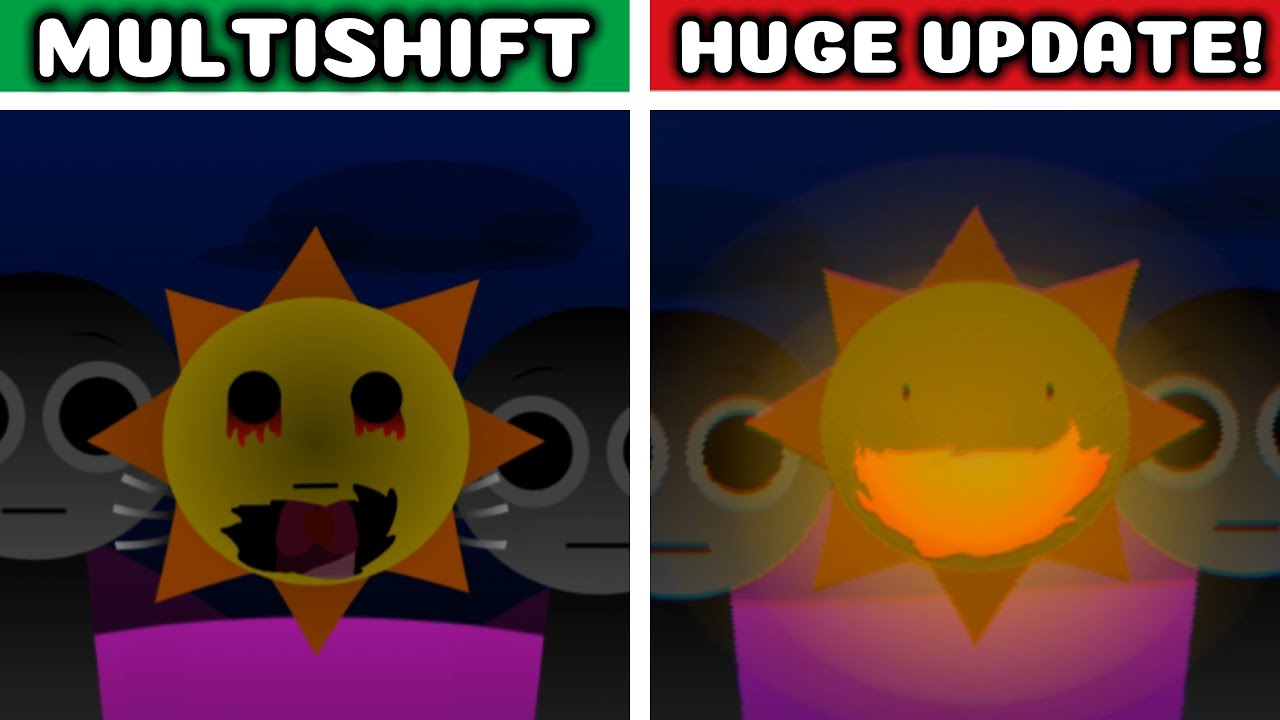 Incredibox Sprunki Multishift – Old vs. Huge Update: Who Got the Glow-Up?