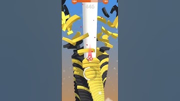 stack ball game level🎚️184 complete 💯✅ #youtubeshorts #viral #shorts #shortsfeed