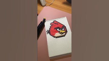 angry bird 🪶 pixel art #pixelart #pixelartideas #art #angrybirds #angrybirds2