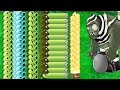 All Pea Vs 999 Giga Gargantuar Vs Dr.Zomboss - Plants vs Zombies Battlez