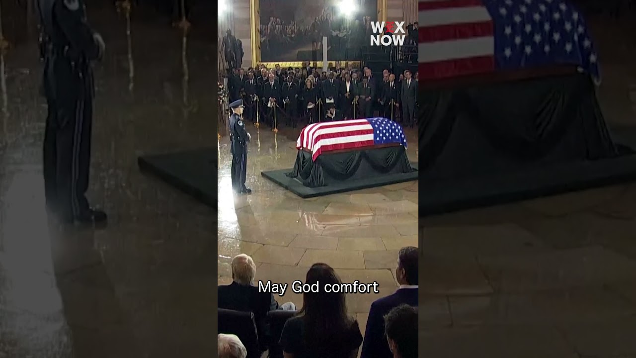 Vice President JD Vance speaks at Lindsey Graham's memorial