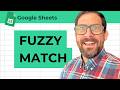 How to Find Fuzzy Matches in Google Sheets