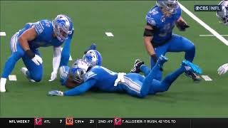 Noah Brown gets FLIPPED then fumbles during the Cowboys game