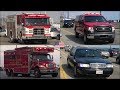 [Major Wildfire Response] Fire Trucks, Police Cars and Emergency Vehicles responding