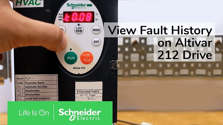 Viewing Fault History on Altivar 212 Drive | Schneider Electric Support