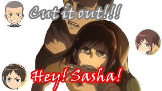 [Eng sub] Sasha becomes aggressive - Attack on Titan/Shingeki no kyojin radio