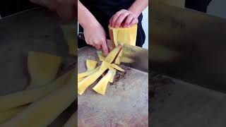 Big Pumpkin Cutting Trick . Chinese Style . #festivewithshorts