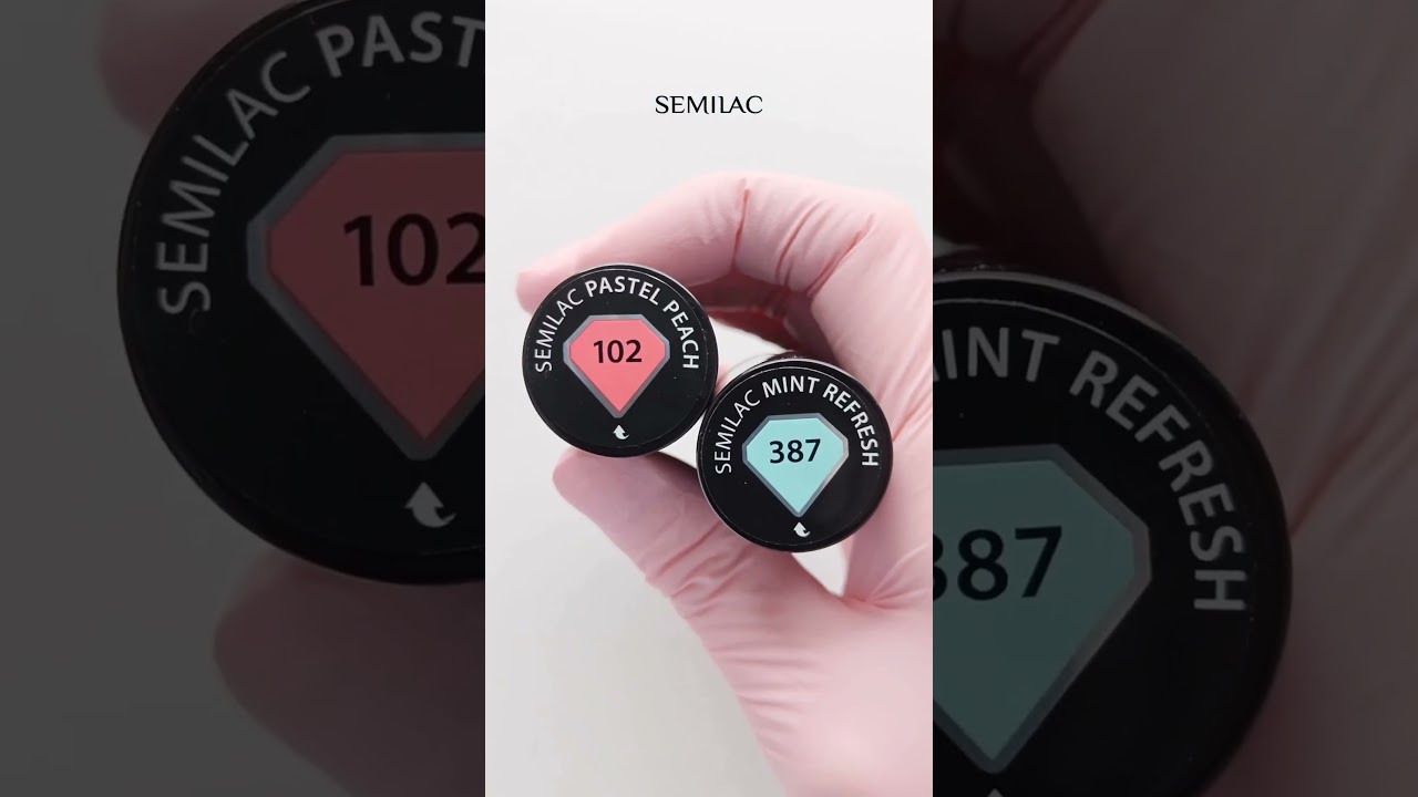 Semilac Delicate floral decorations