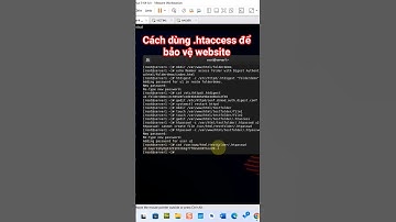Bảo vệ website bằng .htaccess #shorts