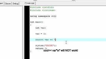 C++ Lesson 2: Variables