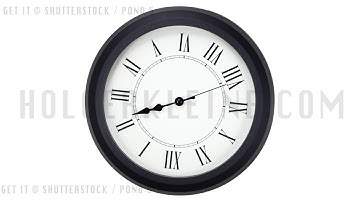 Close-up time lapse of a  old-fashioned antiquated wall clock with roman numerals on the clock face