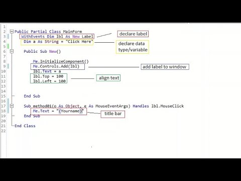 Change Title Bar Using Source Code | Visual Basic