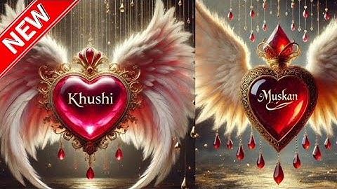 How To Create Wing Heart 3D Art Name DP Ai Image | Bing Images Creator New Video | Bing Ai #meta