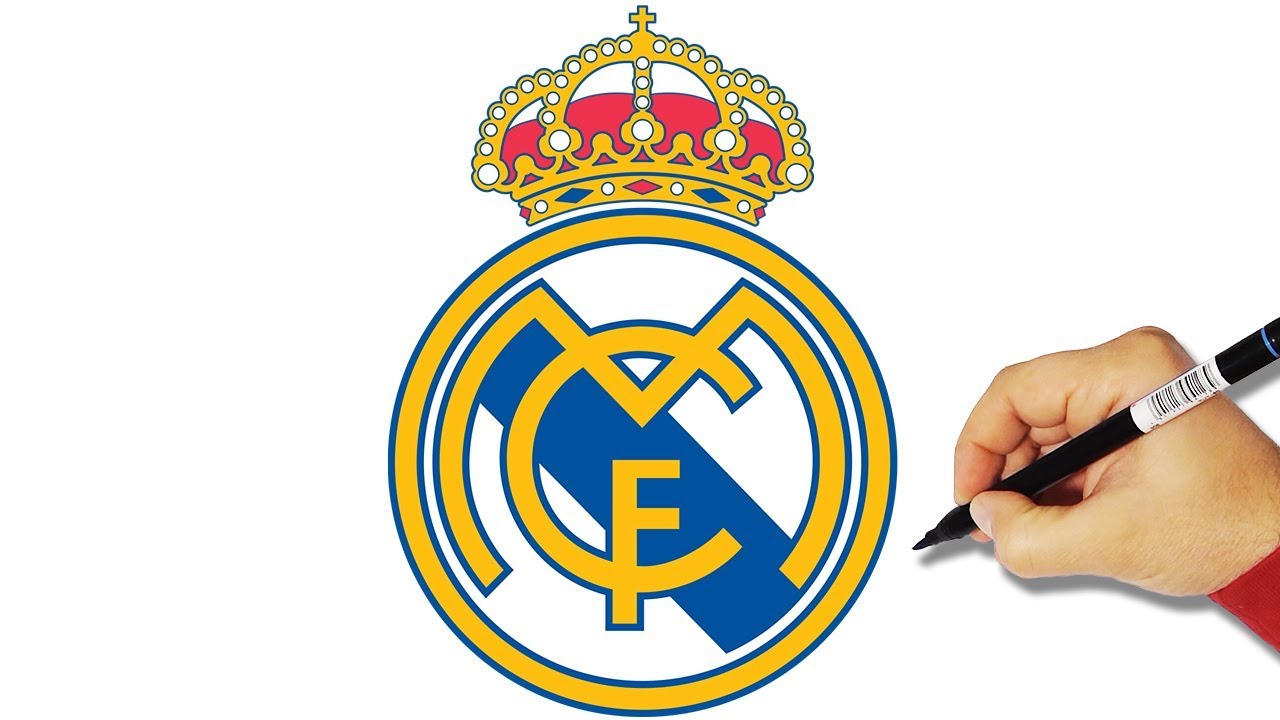 How to Draw Real Madrid Logo  DrawingNow
