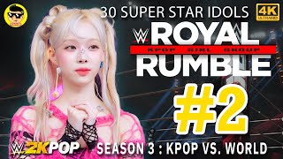 WWE 2K24 | 30 Women's Royal Rumble KPOP Girl Group Idols #2 | SEASON 3 - KPOP vs WORLD #pae8tube