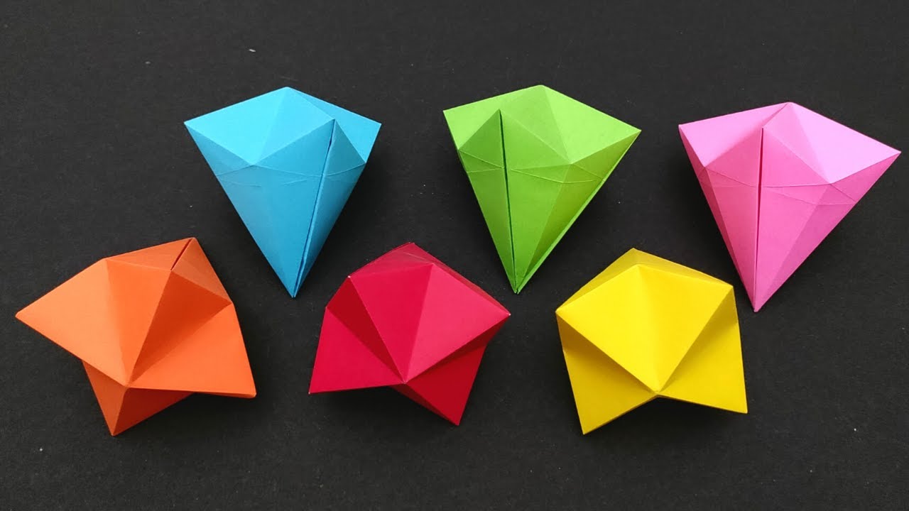Comment faire un Diamant Simple Origami Facile TUTO YouTube