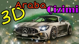 3D Araba Nasıl Çizilir... Car Drawing...