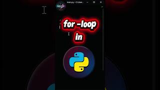 🎯 Day 10 of the python programming series | for -loop in python #coding #python #ai