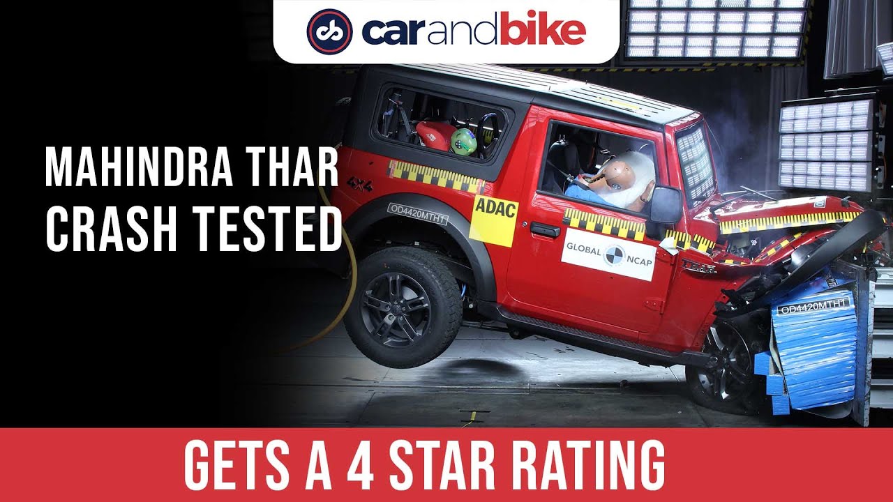 2020 Mahindra Thar Receives A 4 Star Safety Rating: Safest Off-roader In India