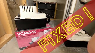 AIR CONDITIONER PUMP WON’T SHUT OFF  CARRIER INFINITY  LITTLE GIANT 554401 FIX