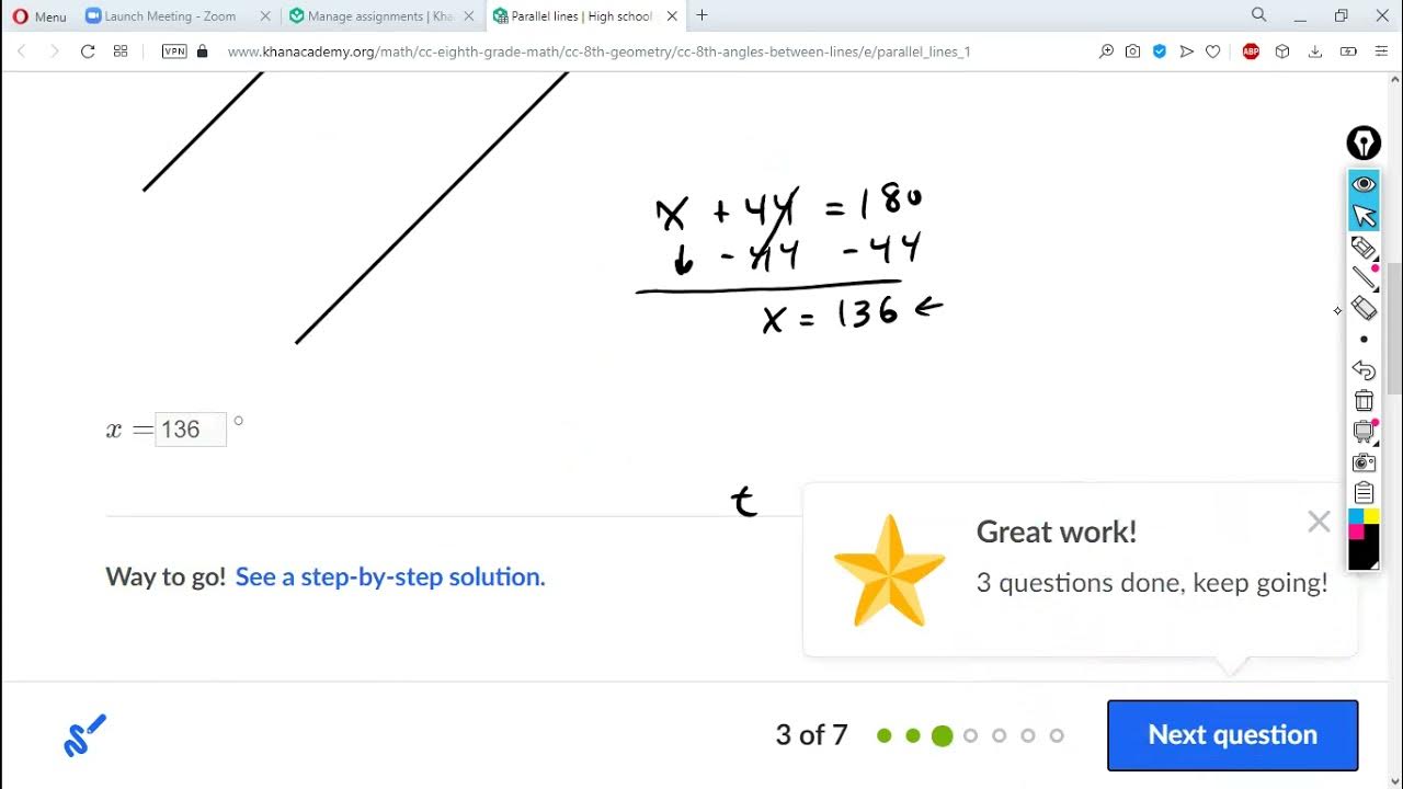 Angle relationships with parallel lines Khan Academy YouTube