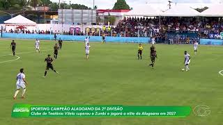 Sporting empata com Zumbi, conquista título da Segunda Divisão e garante acesso no Alagoano - 1/6/26