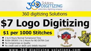 Best Embroidery Digitizing By 360 Digitizing Services in USA