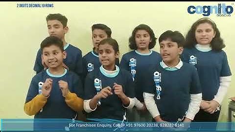Cognito Abacus Demo Video - 2 Digits 10 Rows Decimals