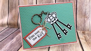 Valentine Card using Metal Embellishment and lots of Stamps!