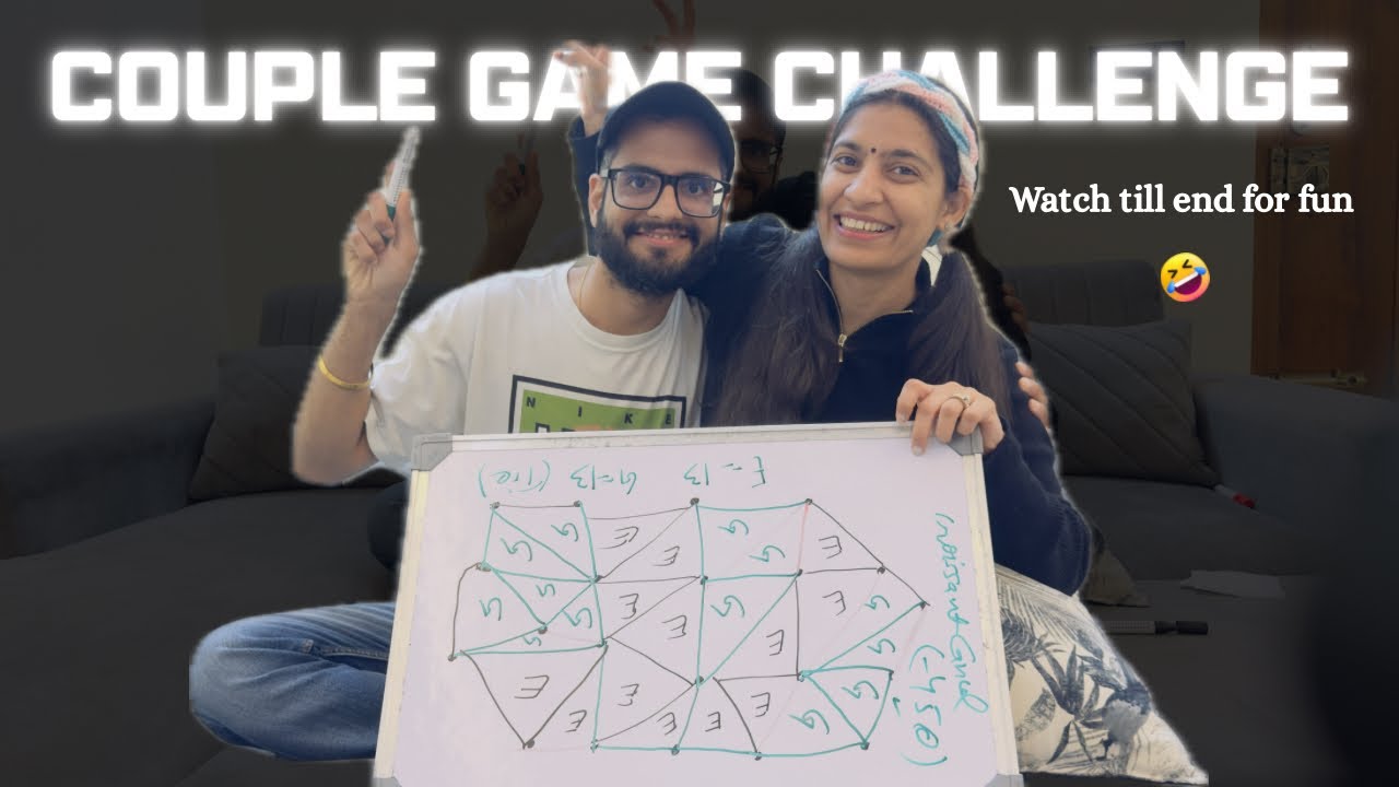 Couple game challenge || Triangle Game || Games for Couple || Ekta Grover
