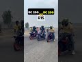 yamaha R15 vs rc 200 drag race #automobile #motovlo #motorcycle #trendingreels