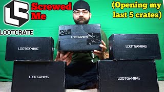 Loot Crate Screwed Me │ Opening my last 5 Loot Gaming Crates │ UPDATE IN PINNED COMMENT
