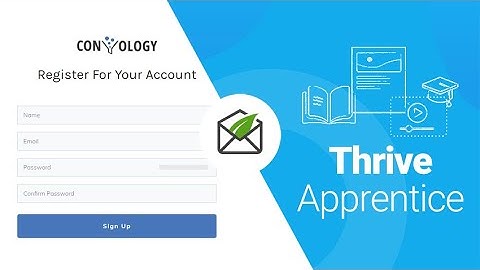 Custom Thrive Apprentice User Account Registration Using Thrive Architect