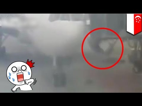 Видеоролик: Происшествие в сингапурском аэропорту
