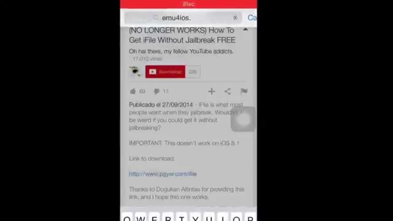 Grabar pantalla de iOS sin jailbreak