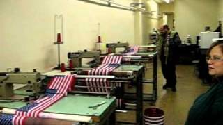 Flag assembly line
